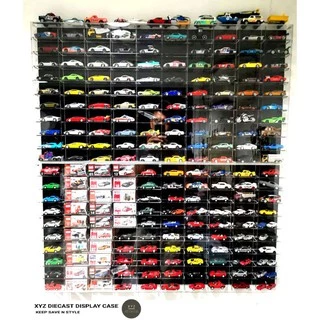 ตู้โชว์รถสเกล 1:64 อะคริลิค 100ช่อง