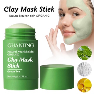 *ส่งจากไทย* โคลนมาสก์หน้า Guanjing Organic Clay Mask Stick 40g. รหัส 52034  สูตรช่วยลดสิว ดูดซับสิ่งสกปรกตกค้าง