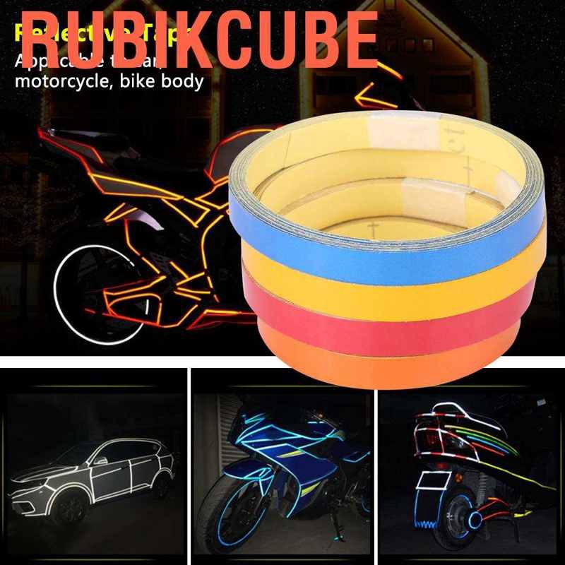 Rubikcube 1cm 5m Reflective Warning Tape Sticker Strip Decal for Car ...