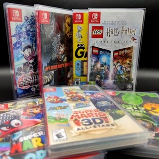 Nintendo SWITCH กล่องสวมกันรอย สำหรับสะสม กล่องพลาสติกใส กันฝุ่น ใส่แผ่นเกม