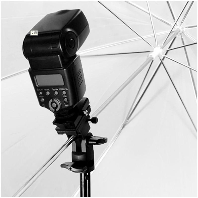 B ประเภทรองเท้าร้อนแฟลชที่แขวนร่มไฟหมุน Bracket สำหรับCamera/B Type Hot Shoe Flash Umbrella Holder Swivel Stand Bracket