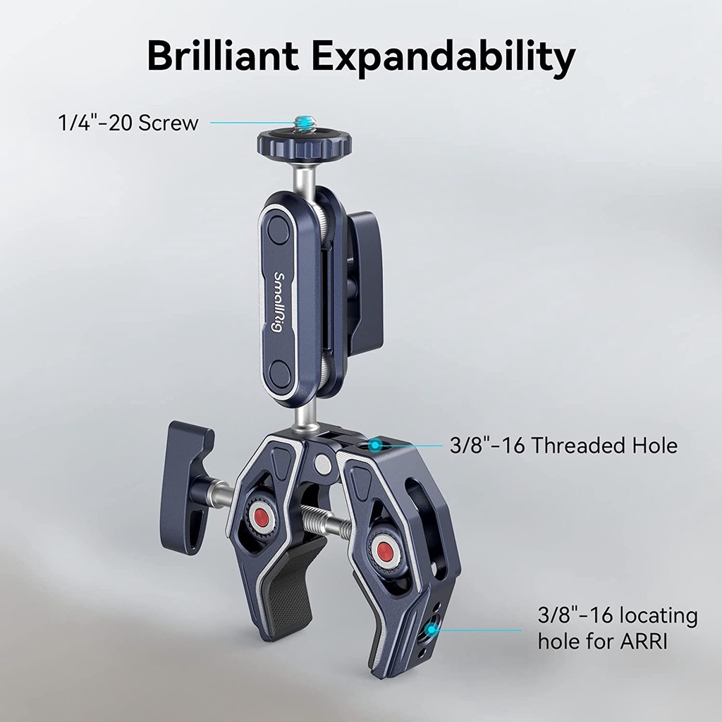 SmallRig Super Clamp Ballhead Magic Arm Camera Clamp Crab-Shaped ...