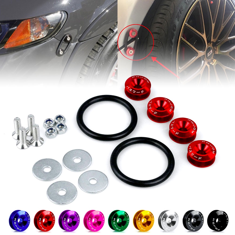 Jdm ตัวยึดกันชนหน้ารถยนต์ แบบปลดเร็ว สําหรับรถแข่ง