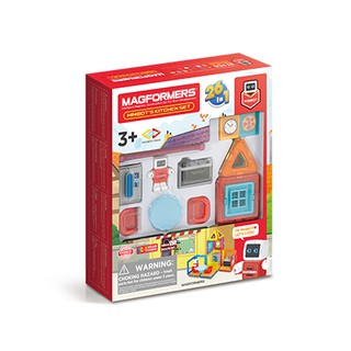 ของเล่น Magformers Minibots Kitchen Set ชุดตกแต่งห้องครัว ตัวต่อแม่เหล็กเสริมพัฒนาการเด็ก