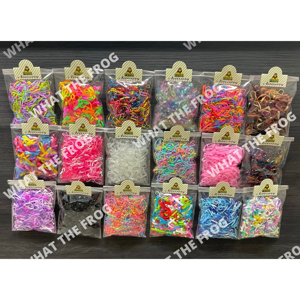 ยางรัดผมคละสี บรรจุ 25กรัม ยางรัดผมแฟชั่น แบบใช้แล้วทิ้ง – โปรปัง