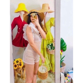 จั้มสูทขาสั้น ลูกไม้สุดหรู ใส่สวย เข้ารูป หรูมาก พร้อมส่ง #จั้มสูท #เสื้อผ้าแฟชั่น