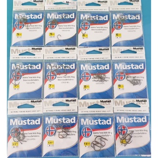 ดวงเบ็ด Mustad รุ่น อิเซมาแบบบิดกับมีห่วง(แจ้งเบอร์ในแชท)