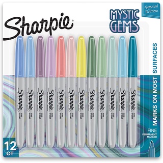 Sharpie ปากกาเคมี ปากกา Permenent ชาร์ปี้ Fine 1.0mm สี Mystic Gem (แพ็ค 12 สี)