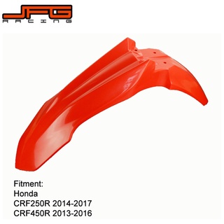 JFG Racing Front Plastic Cover Fenders Mudguards For CRF250R 2014-2017 CRF450R 2013-2016 Motorcycle motocross plastic