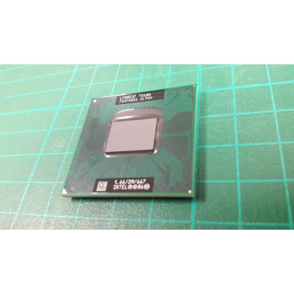 ซีพียู CPU Intel Core 2 Duo Mobile T5500 ความเร็ว 1.66GHz, L2 2 MB, Bus 667MHz, Socket M - LF80537 S