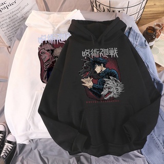 เสื้อกันหนาว มีฮู้ด ลายการ์ตูนอนิเมะ Jujutsu Kaisen Yuji Itadori Gojo Satoru แนวสตรีท สไตล์ญี่ปุ่น สําหรับผู้ชาย และผู้หญิง