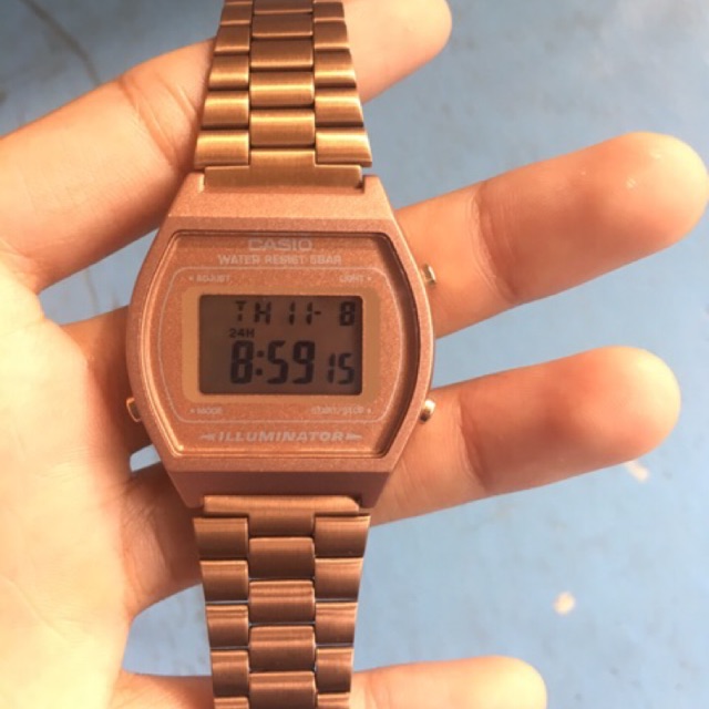 นาฬิกา Casio pink gold แท้100%