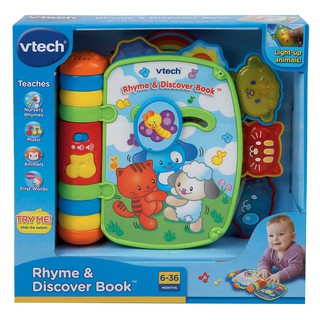 [ใช้ 2 โค้ดลดเพิ่ม] Vtech ของเล่น ของสะสม Rhyme &amp; Discover Book