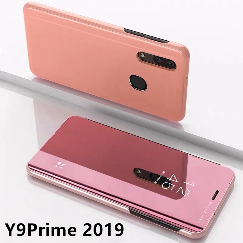 เคสเปิดปิดเงา Case Huawei Y9 Prime 2019 หัวเว่ย กันกระแทกตั้งได้ ฝาเปิดปิด Smart Case ส่งจากไทย