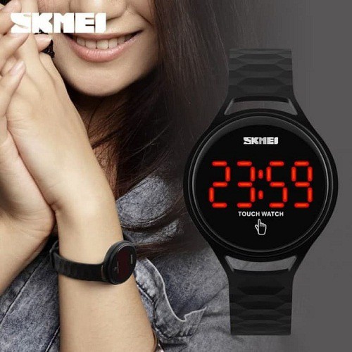Skmei 1230 BK Dial Black Polyurethane Strap นาฬิกาดิจิตอล