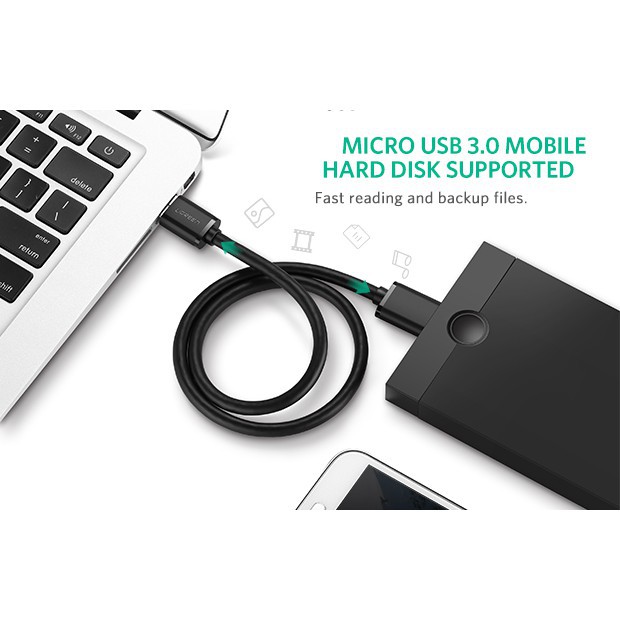 เตรียมจัดส่ง┇☇USB 3.0 type A to Micro-B External Harddisk Cable [0.5M] | สายซิ้งข้อมูล USB 3.0 type Aต่อMicro-B ช้กับExt