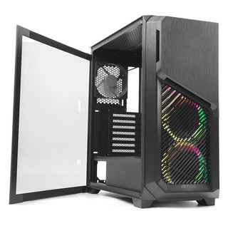 Case Gaming Antec Dark Phantom DP502 FLUX, Mid Tower ATX Gaming Case #DP502 White, DP502 Black