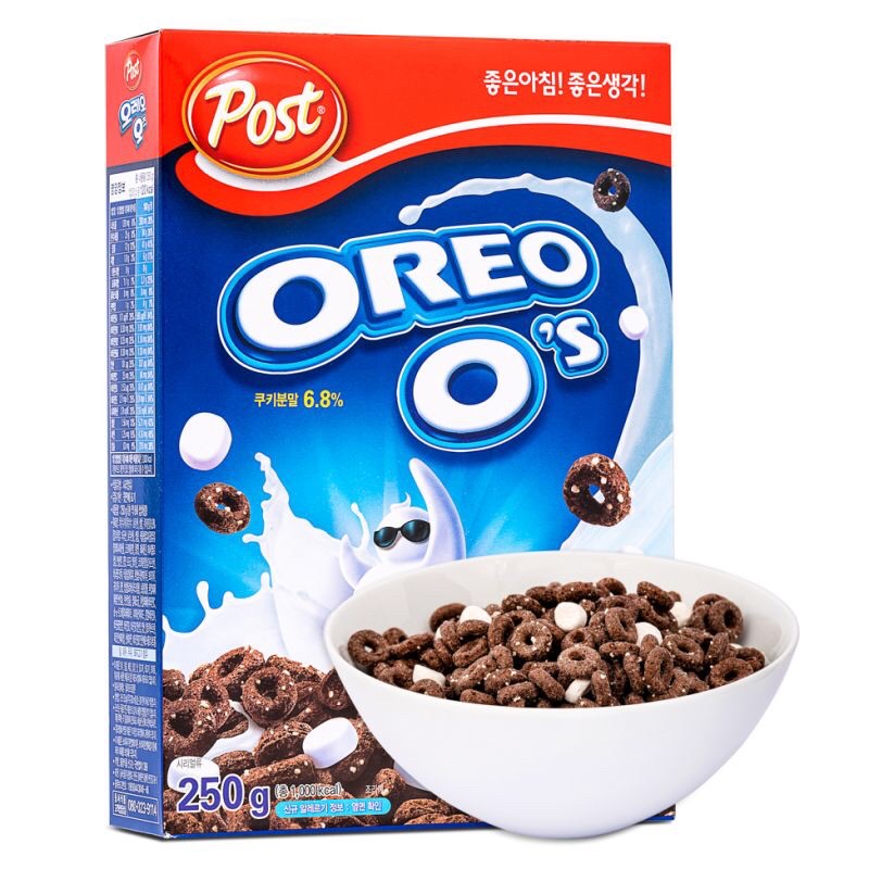 โอริโอ้ ซีเรียล Post Oreo O's Choco Cereal with Marshmallow สุดฮิตจากเกาหลี 250 g
