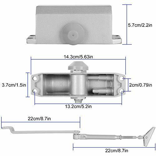 🔥พร้อมส่ง🔥โช๊คประตู เปิดปิดอัตโนมัติ โช๊คอัพประตู door closer PW Stainless Steel - รูปที่ 5