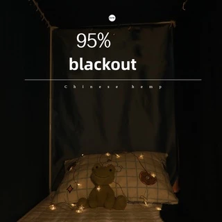 1.2*2m ผ้าม่านทึบแสง 95% พักนักศึกษาผ้าม่านหอพักวิทยาลัยเตียงเดี่ย