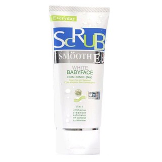 Smooth E White Babyface Scrub สครับไม่มีฟอง ผิวขาวใส ควบคุมความมัน