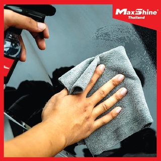 ผ้าไมโครไฟเบอร์เช็ดรถ เช็ดแว็กซ์ เคลือบสี ขนาด 30x30 cm. - Maxshine 260 GSM Microfiber Edgeless Utility Towels 30x30 cm.