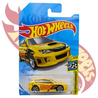 Hotwheels SUBARU WRX STI Model Diecast car 2/10 HW SPEED GRAPHICS hot wheels