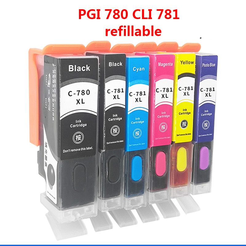 Canon PGI 780 CLI 781 Series pgi780 cl781 Ink  PGI780 for TS8170 TS8270 TS8370 TS9170 refillable