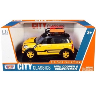 โมเดลรถเหล็ก 1:24 Mini Cooper S Countryman [Motormax]