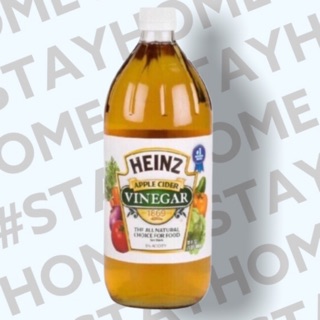 Apple cider vinegar Heinz น้ำแอปเปิ้ลไซเดอร์ น้ำส้มสายชูหมักแอปเปิ้ล และกลั่นแอปเปิ้ล 946ml.