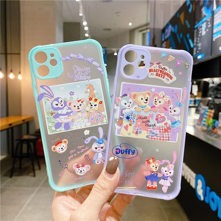 เคสขอบสีการ์ตูนสวยๆเคสกันรอยกล้อง 11/ 7Plus / 8Plus/11Promax 6/6S 7/8/SE(2020) 6Plus 11Pro x/xr/xsmax#843