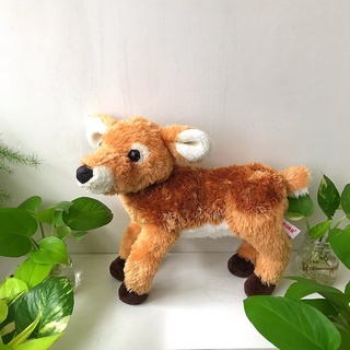 ตุ๊กตากวางดาวเหมือนจริง  กวางทอง กวางดาว Spotted Deer  Stuffed Animals Sika Spotted Deer Toys Plush