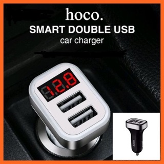 hocoZ3ที่ชาร์จในรถ Car Charger LCD 2 USB หน้าจอ LCD ดิจิตอล ของแท้!!