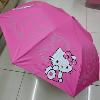 ร่มพับได้ Hello Kitty 21 นิ้ว พับได้ 2 ตอนกันแสงยูวีด้านใน ร่มคิตตี้ลิขสิทธิ์แท้