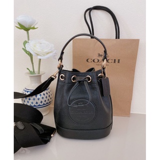 (ผ่อน0%)🚩10เดือน COACH DEMPSEY DRAWSTRING BUCKET 15 แท้100%