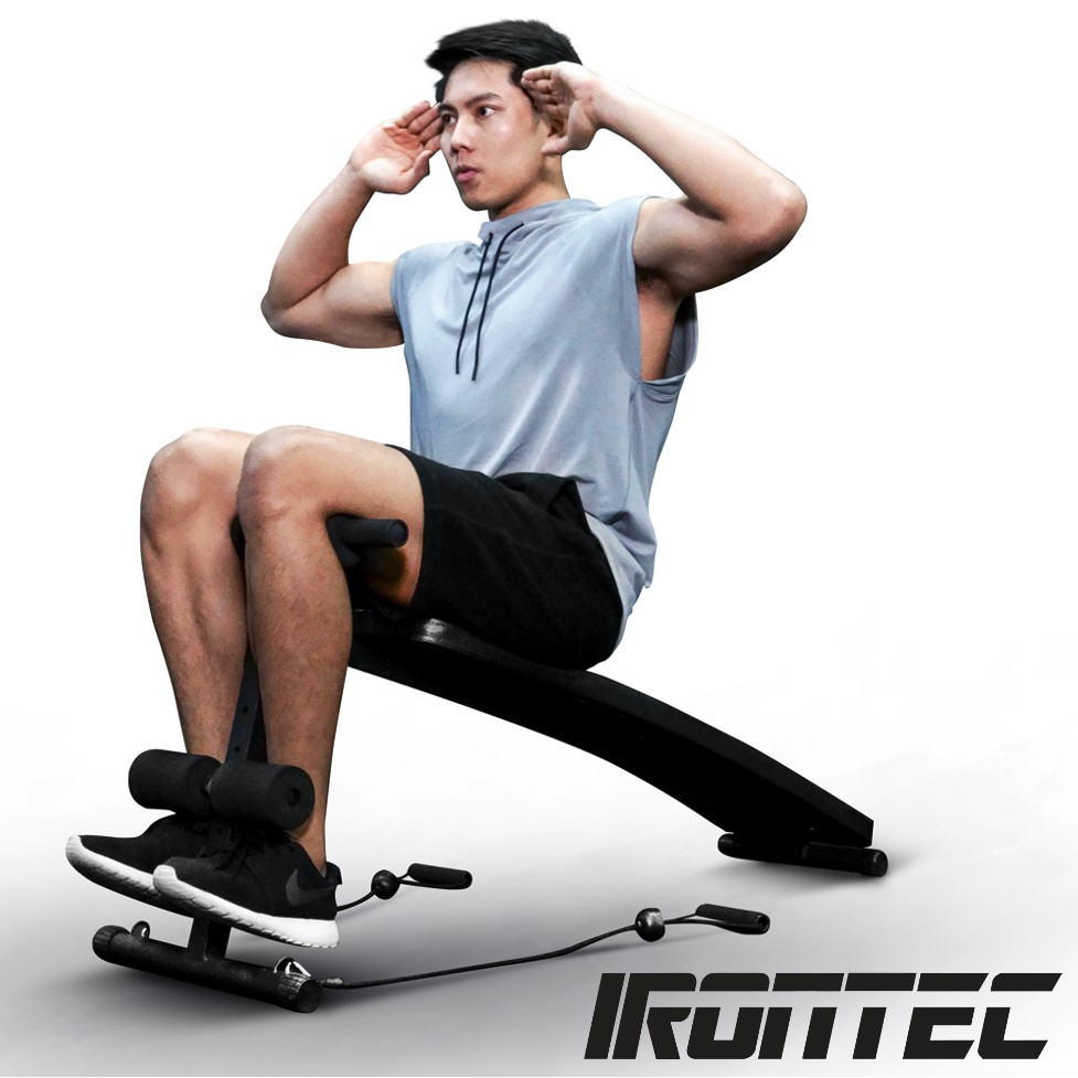 เก้าอี้ซิทอัพ ST-3 แถมฟรี!!สายแรงต้านบริหาร - เครื่องออกกำลังกาย แบรนด์ IRONTEC