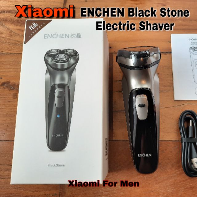 เครื่องโกนหนวดmi 3d ไฟฟ้า ชาร์จไร้สาย x b p เครื่องโกนหนวดไฟฟ้า Xiaomi ENCHEN Black Stone 3D Shaver Electric Razor ที่โกนหนวด เสียงเบา ใช้งานง่าย [รับประกัน 1 เดือน
