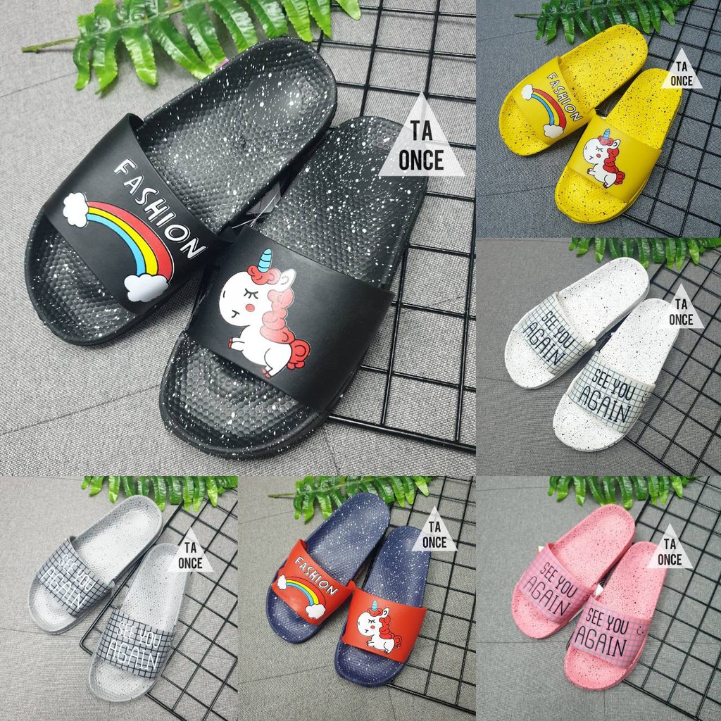 รองเท้าแตะ รองเท้าแตะผู้หญิง พืนระเบิดผู้ใหญ่ พื้นนุ่มน้ำหนักเบา (FF37)