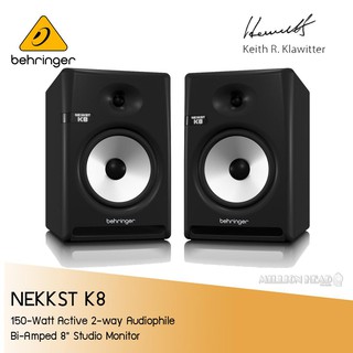 Behringer : NEKKST K8 (ลำโพงสตูดิโอมอนิเตอร์ ขนาด 8 นิ้ว กำลังขับ 150 Watt ประสิทธิภาพระดับ World Class - ราคาต่อคู่)