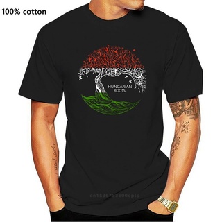 เสื้อยืด พิมพ์ลายธง Hungarian Roots Pride Tree สําหรับผู้ชาย