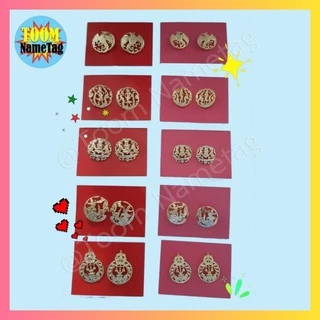 💕กนกคอ คอปกชุดกากี เครื่องหมายติดปกเสื้อ ข้าราชการ กระทรวง