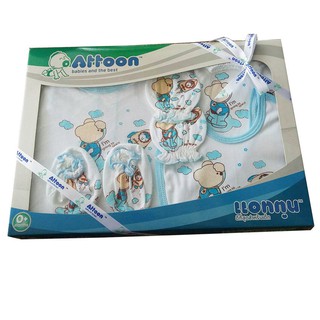 Attoon ชุดของขวัญ เสื้อผ้าเด็กแรกเกิด (สีฟ้า)