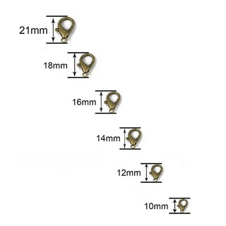 ตะขอก้ามปู 10mm(4ชิ้น10บาท)12-18-21mm ส่งจากไทย