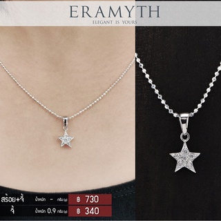 Eramyth jewelry จี้ เงินแท้ เพชรสวิส CZ SF-0116-R01 จี้ดาว ฝังเพชรกลม  สินค้ามาตรฐานส่งออก