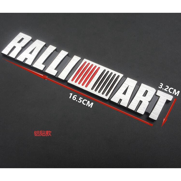 ❤❤เหมาะสําหรับ Mitsubishi Jinxuan Lingshuai Wing God Lanse สติกเกอร์รถโลหะดัดแปลง RALLIART Rally Art โลโก้รถหางโลโก้ Mitsubishi ดัดแปลงโลโก้