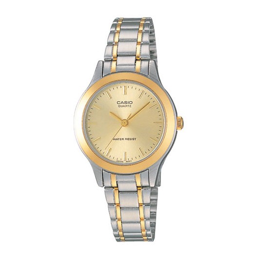 CASIO STANDARD นาฬิกาข้อมือผู้หญิง Silver/Gold สายสแตนเลส รุ่น LTP-1128G-9ADF