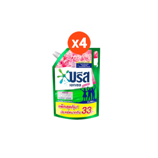 บรีส เอกเซล ซิกเนเจอ สูตรเข้มข้น กลิ่นฟลอรัลบรีสสีชมพู 2250 มล.x4 Breeze Excel Signature Liquid Floral Pink 2250 ml x4
