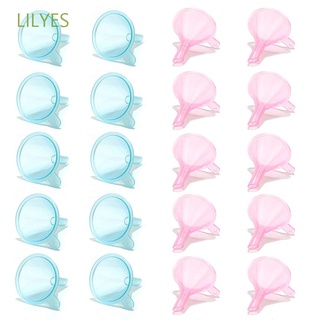 Lilyes กรวยพลาสติก Diy สําหรับใส่น้ําหอมน้ําหนักเบาหลากสี