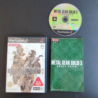 Metal Gear Solid 3: Snake Eater แผ่นแท้ PS2 แผ่นสภาพดี PlayStation 2