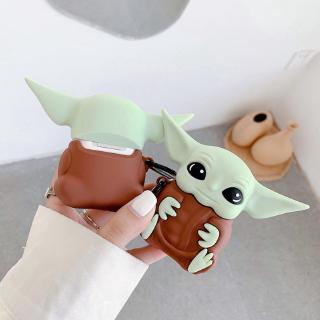 เคส AirPods Pro AirPods Gen 1/2 Star Wars Yoda กันกระแทกแบบพกพาที่ครอบหูฟังซิลิโคนอ่อน